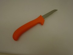 Dexter USA 3.25 inch Clip Point Deboning Knife Wide Stiff Blade Orange Handle