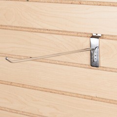 100 Chrome 12″ Slatwall Peg Hooks Slat Wall Retail Display 6 mm Diameter Tubing