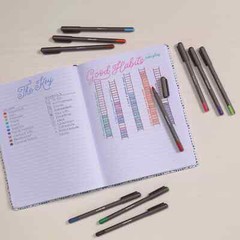 Pentonic 10-Count Ballpoint Pens 1.0mm Assorted Colors Easy Flow Ink