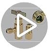 R1234YF Self-Sealing Can Tap with R134A Tank Adapter, 1/4″ SAE 1/2″ LH Thread Va