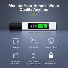 2025 All-New 4 in 1 Tds Meter Digital Water Tester – Meter, White