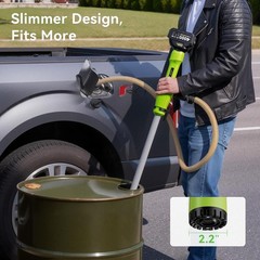 Taskstar Cordless Stick Transfer Pump for Water/Diesel,720GPH Fast Drain 2×4.0AH