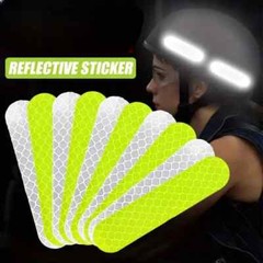 20pcs High Visibility Yellow Reflective Tape, Waterproof, Visibility Decals