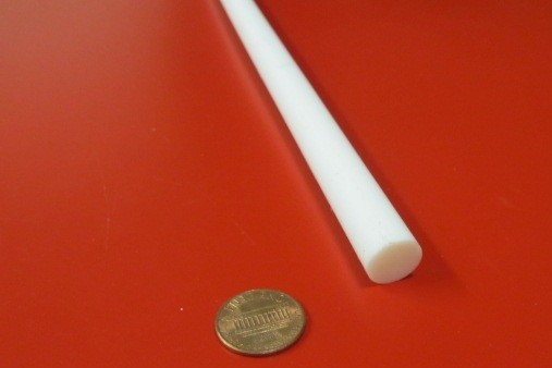 Teflon PTFE Virgin White Rods (1/2) .500″ Diameter x 72″ Long