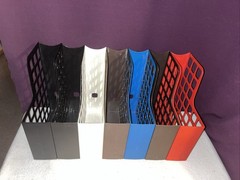 7 X Vintage Oxford DecoFile File Plastic Organize Magazine Holders Top Condition