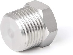 5PCS Stainless Steel Outer Hex Thread Socket Pipe Plug Fitting 3/8″ NPT Male