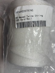 #9 Waxed Twine String 195 Yard Roll Cable Lacing Cord White INFWAXEDSTRING