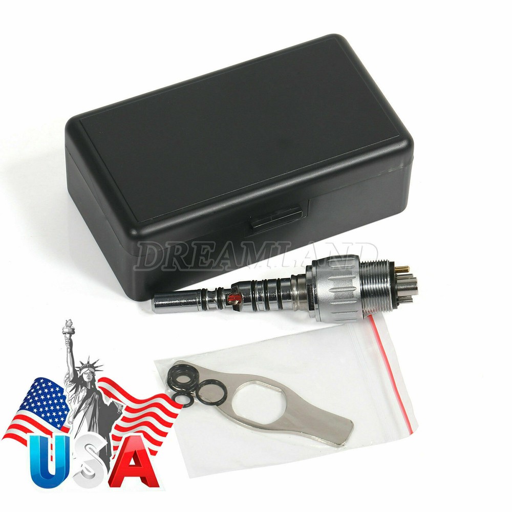 Dental 6 Hole Quick Coupler Swivel LED Bulb for Fiber Optic Handpiece YB6 YD6