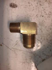 49X12 Male Pipe/ SAE 45° Flare 90° Elbow Adapter | 1/2″ Male NPTF x 3/4″ SAE 45°