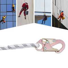 25ft Vertical Lifeline 3527.4lbs Lanyard Fall Arrester Protection Equipment Rope