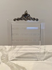 Vintage Avon Acrylic Earring Holder “Pretty as a picture” Jewelry Display [A79]