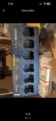 Motorola Impres 2 PMPN4283A 6-Bay Battery Charger Only, With Ac Adaptor.