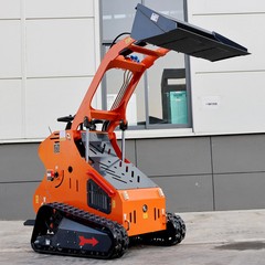 Mini Skid Steer 22HP Twin cylinder Tracked Loader with Attachment Rotarydri
