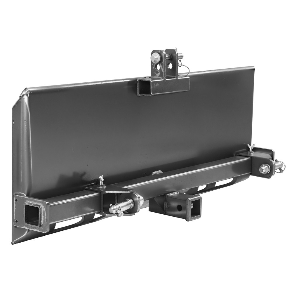 3/8″ 3-Point Attachment Adapter Hitch Adjustable Skid Steer Loader Tractor