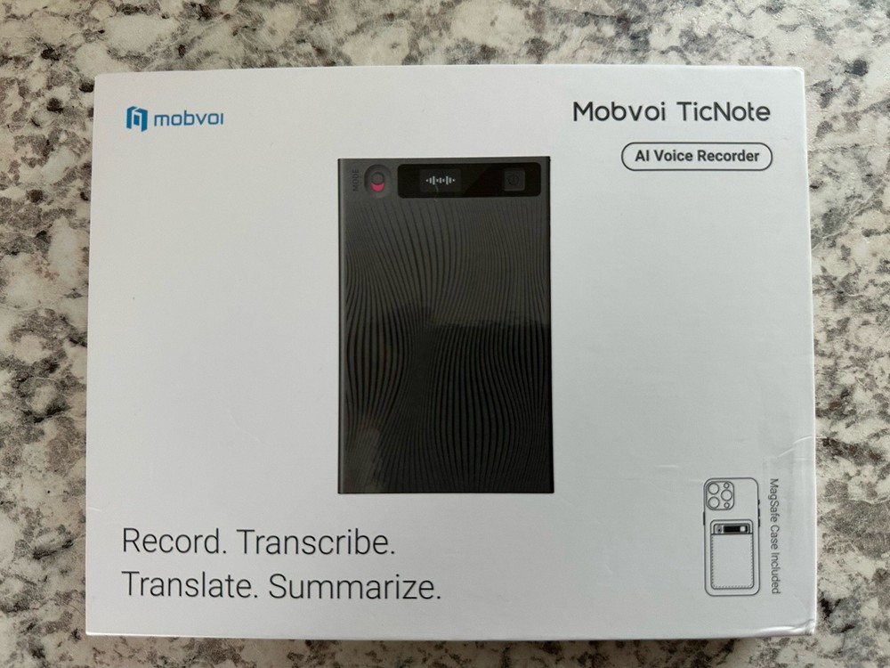 Mobvoi TicNote AI Voice Recorder 64GB – Grey
