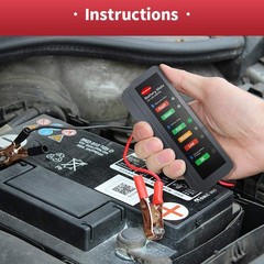 12V car Battery Tester, Alternator Tester Automotive,Battery Checker, Analyze…