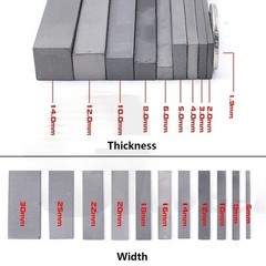 YG8 Solid Carbide Steel Sheet Plate Flat Stock Square Bar Blanks 1-12mm Thick