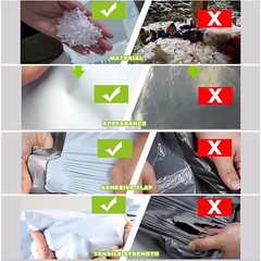 100 7.5×10.5 Premium Plastic Flat Poly Mailers Shipping Bags Envelopes 2 MIL