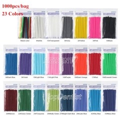 1000Pcs Dental Ortho Elastic Ligature Ties Rubber Bands 23Colours for Brackets