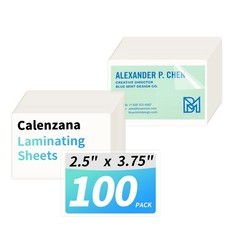 Calenzana 100 Pack 2 x 3.5 Laminating Sheets, 2.5×3.75 inch Thermal