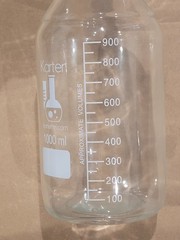 1000ml Erlenmeyer Flask, 3.3 Borosilicate Glass, Karter Scientific (Single)