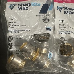 32 Sharkbite Max Push To Connect 1/2” End Stop New Sealed (384)