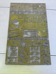 Vintage Metal Printing Plate CHRISTMAS JEWELERS ADVERTISING NEWSPAPER