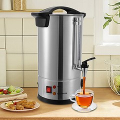 6.6Gal Commercial Coffee Urn Large Coffee Dispenser, Electric Coffee Maker Urn