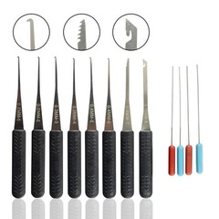 12-Piece Broken Key Extractor Tool Kit for Locksmiths and DIY Enthusiasts