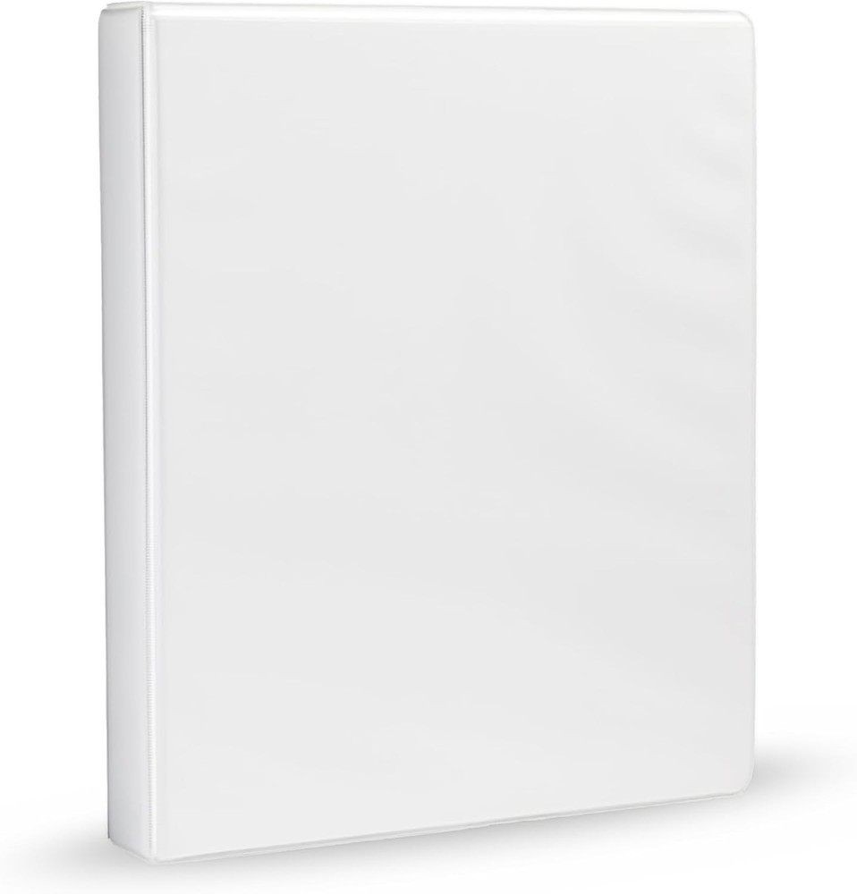 1-Inch 3-Ring Binder White 1 Pack Office School