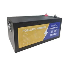 CHICNOD 48V 50Ah LiFePO4 Lithium Battery Built-in BMS Deep Cycles for Golf Carts