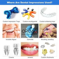 Teeth Impression Dental Hydrophilic Putty Firmer Pods Disposable Set of 2 Pcs