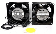 NMB-MAT AXIAL FANS 115V 2600/3050R/MIN 50/60HZ 0-16/0.25W 3115FS **LOT OF 2**