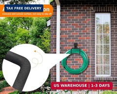 PeoMev Metal Garden Hose Holder – Heavy Duty Hose Hanger Wall Mounted Water Hose