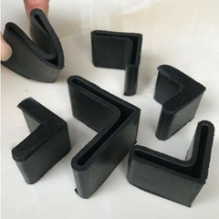 25*25~63*63 Furniture Angle Iron Foot Pads L Shaped Rubber Leg Covers Protectors