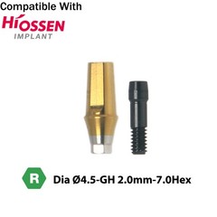 Titanium Straight Transfer Abutment Compatible with Osstem Hiossen Mini/Regular