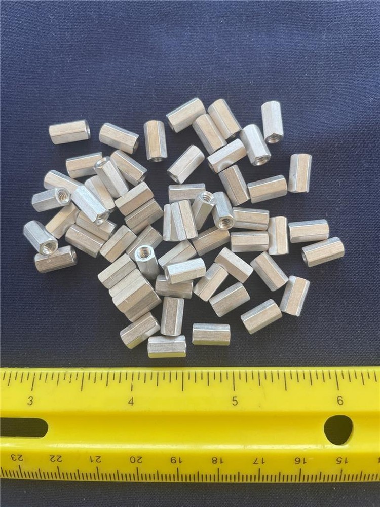 4-40 x 3/8″ ALUMINUM THREAD STANDOFFS FEMALE-FEMALE HEX 3/8″ LENGHT (Qty 50 )