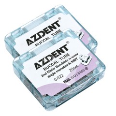 10Pack Dental Bondable Buccal Tube Monoblock 2nd Molar MBT 0.022″ AZDENT