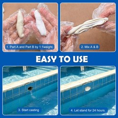 Epoxy Putty – 12oz Fast Repair Multipurpose Clay, Strong Adhesion 12oz, Black