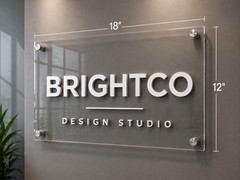 acrylic business sign