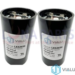 Pack of 2 – VIALU – 430-516 uf/MFD 220-250 VAC Round Start Capacitor 50/60 Hz
