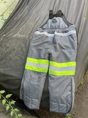 RefrigiWear 7250R Freezer Edge Insulated Bib Overalls Hi Vis 2XL Gray -30F
