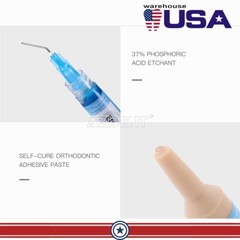 Dental Orthodontic Adhesive Light Cure Band Cement Shade Blue Glue Kit for Brace
