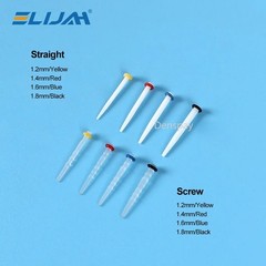 10Boxes Dental Fiber Post Kit Screw/Straight Post Quartz Glass Thread Pile