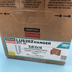 50 Pack Simpson Strong-Tie LUS28Z 2 x 8 Double Shear Face Mount Hanger New