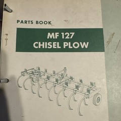 Massey Ferguson MF 127 Chisel Plow Parts Book