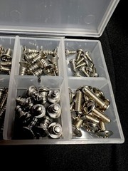 Assorted Small Stainless Steel Screws 120 PiecesHigh Quality