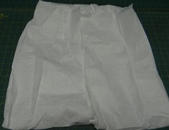 Du Pont Tyvek 400 Coveralls M Serged Seam Collar Open Wrists and Ankles White