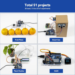 Elite Explorer Kit with Original Arduino Uno R4 WiFi, RoHS Compliant, Bluetooth