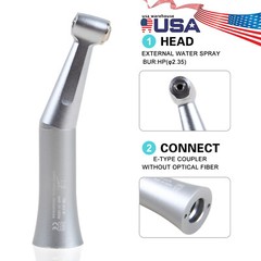 1-5 Dental Low Speed Contra Angle Push button/Latch handpiece Fit NSK E-type Dr